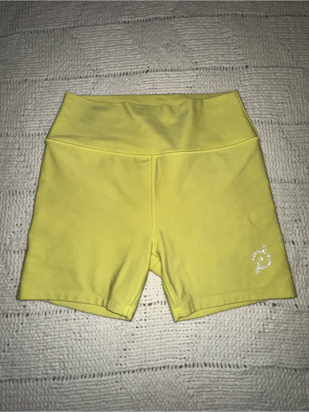 Peloton High-Waist Yellow Women's Bike Shorts